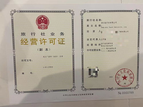 2022年成都市國內旅行社業務經營許可證申請流程詳解